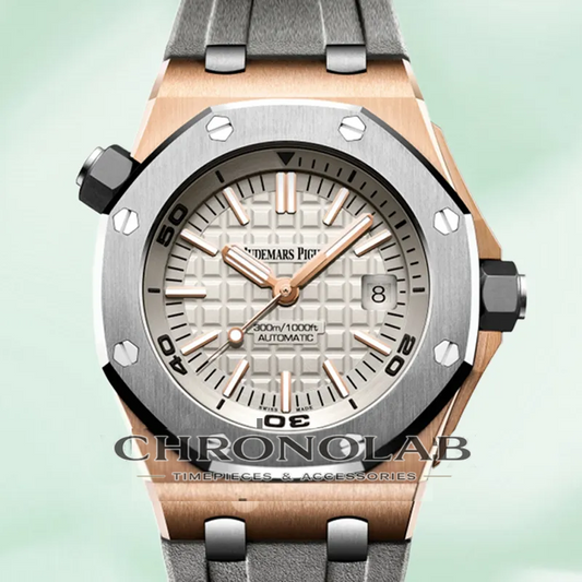 Audemars Piguet Royal Oak Offshore 15711OI Rose Gold Grey | Chronolab