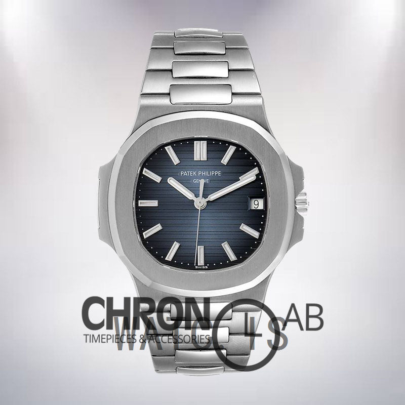 Nautilus Men's 57111A-010 40mm Blue Dial Silver-tone