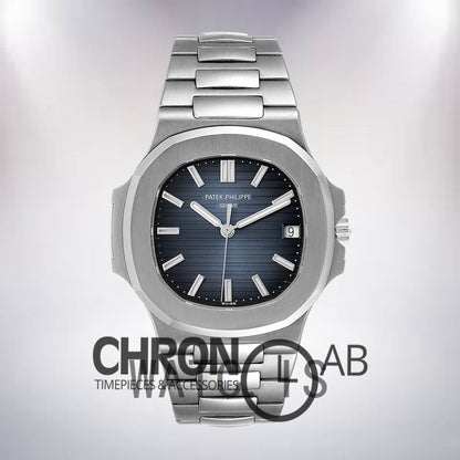 Nautilus Men's 57111A-010 40mm Blue Dial Silver-tone