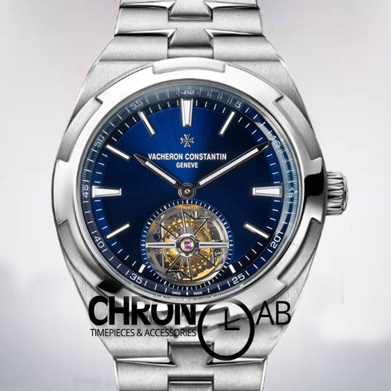 Overseas Men 6000V-B075 42mm Blue Dial Turbillion