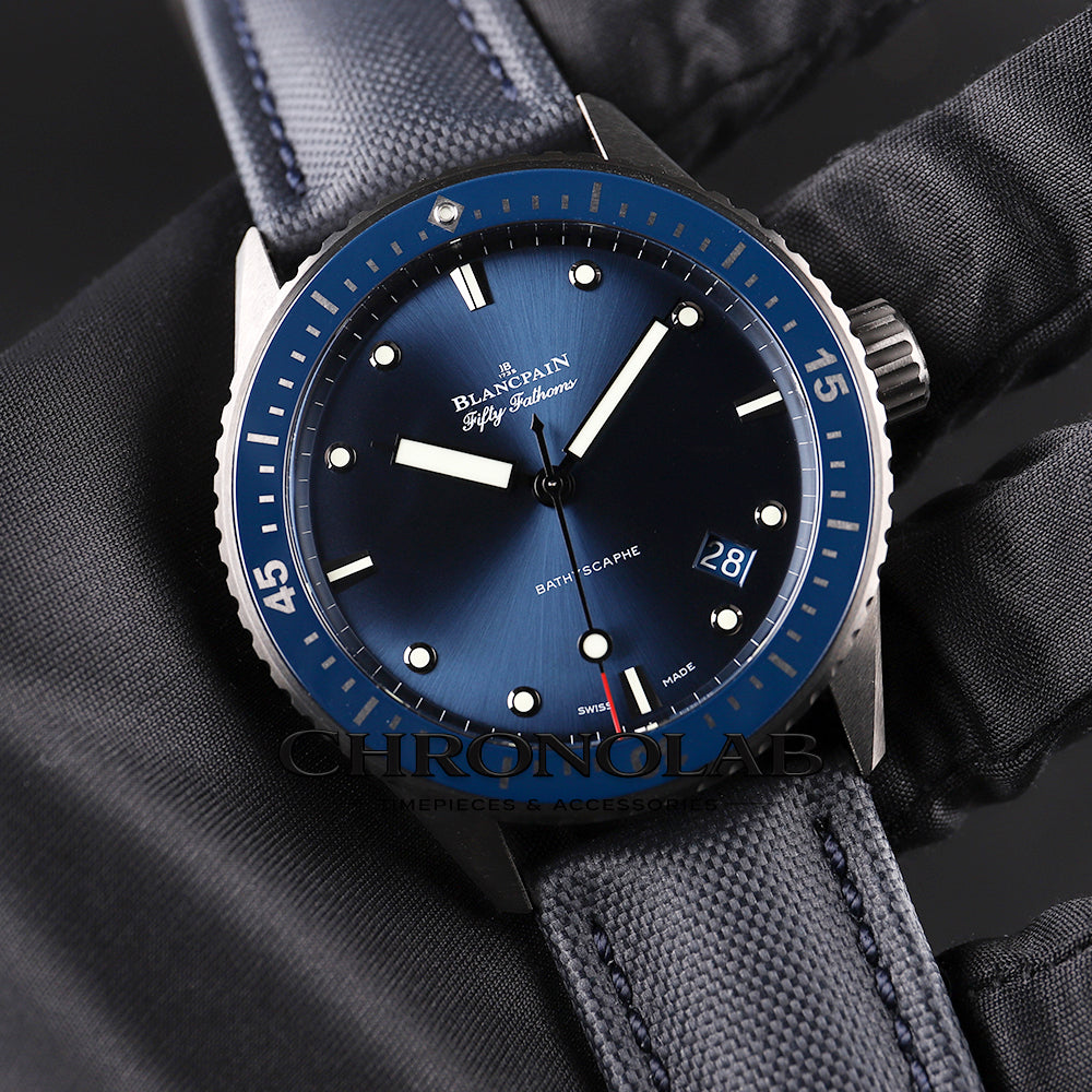 Replica Blancpain Fifty Fathoms Bathyscaphe 43mm 5000A.0140.O52A – πολυτελές ανδρικό diver watch
