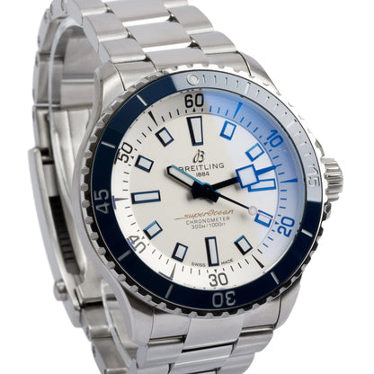 Stainless Steel Superocean 44mm  Automatic Watch w Box & Papers
