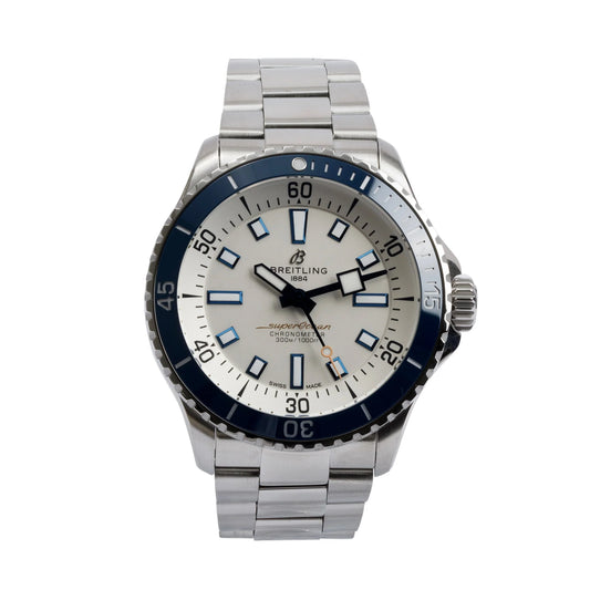 Stainless Steel Superocean 44mm  Automatic Watch w Box & Papers