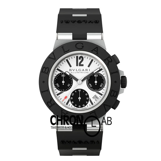 Aluminium Capri Edition Chronograph White Dial Men's Watch