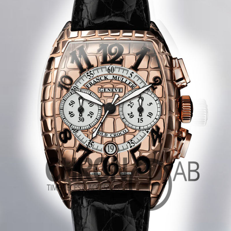 Croco Men's 8880 CH BLK CRO 40mm Automatic Rose Gold Dial