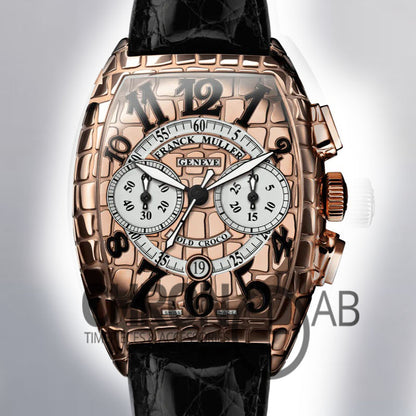 Croco Men's 8880 CH BLK CRO 40mm Automatic Rose Gold Dial
