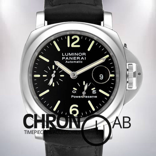 Power Reserve Men's 44mm PAM00090 Black Dial