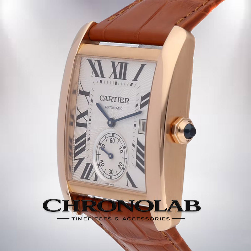 Cartier Tank MC W5330001 Men’s 36mm Luxury Watch Stainless Steel Case