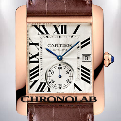 Cartier Tank MC Men’s Watch 36mm W5330001 Quartz with Black Leather Strap – Chronolab