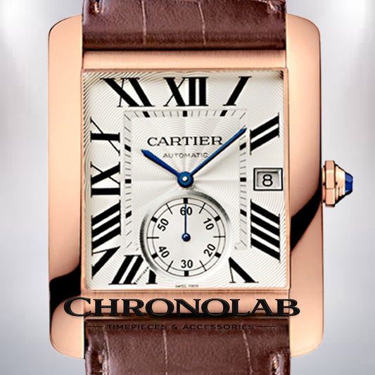 Cartier Tank MC Men’s Watch 36mm W5330001 Quartz with Black Leather Strap – Chronolab