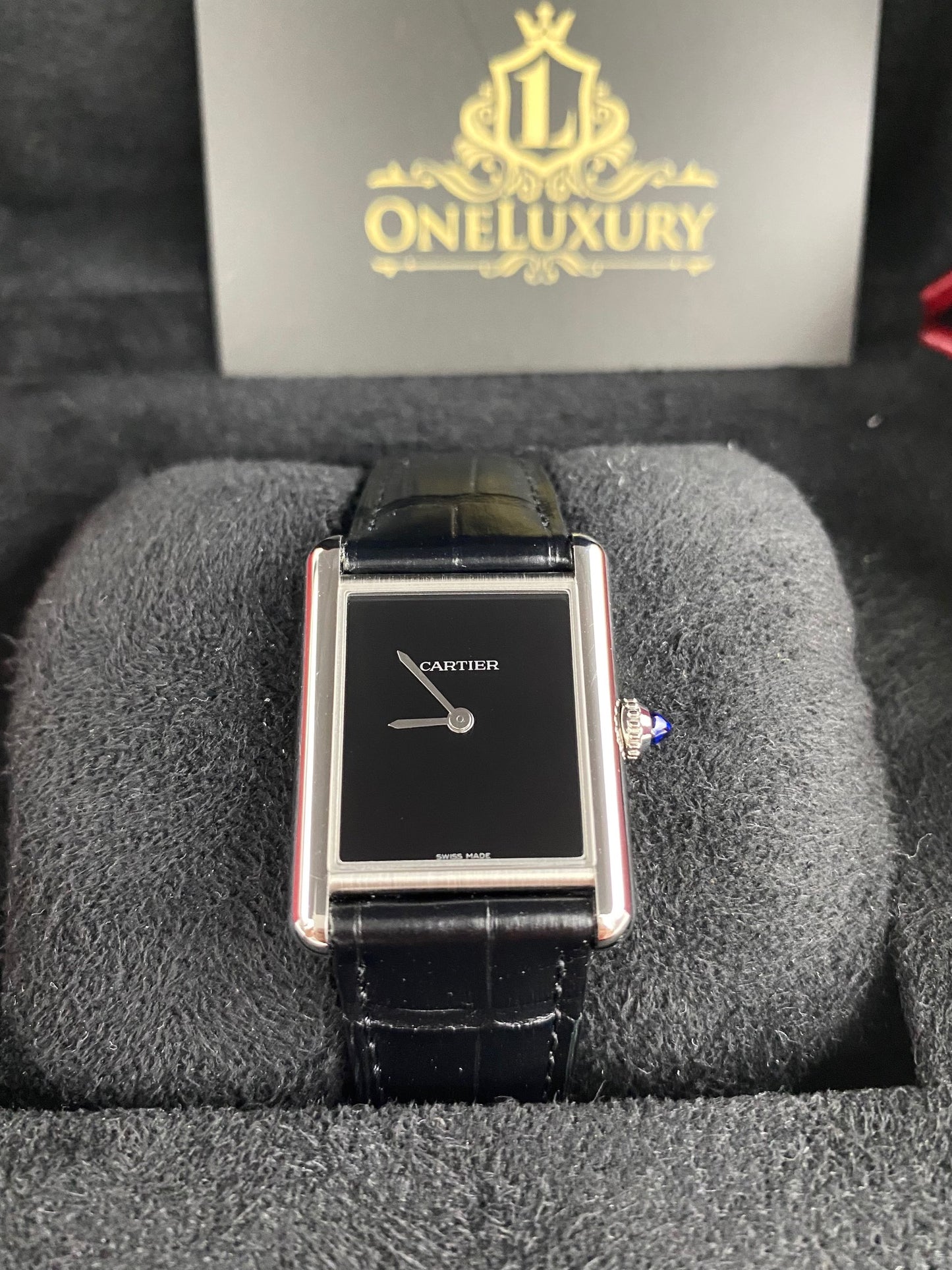 Cartier Tank Must WSTA0072 Men's Silver Dial Strap