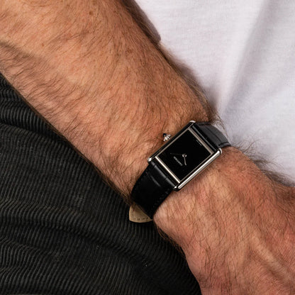 Cartier Tank Must WSTA0072 Men's Silver Dial Strap