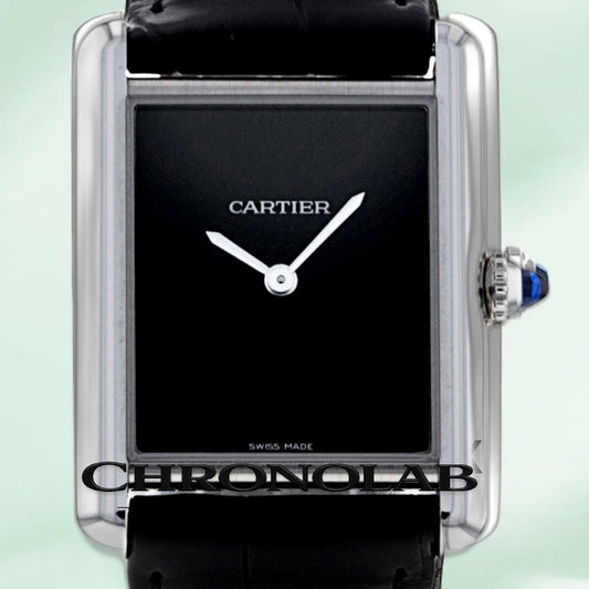 Cartier Tank Must WSTA0072 Men's Silver Dial Strap