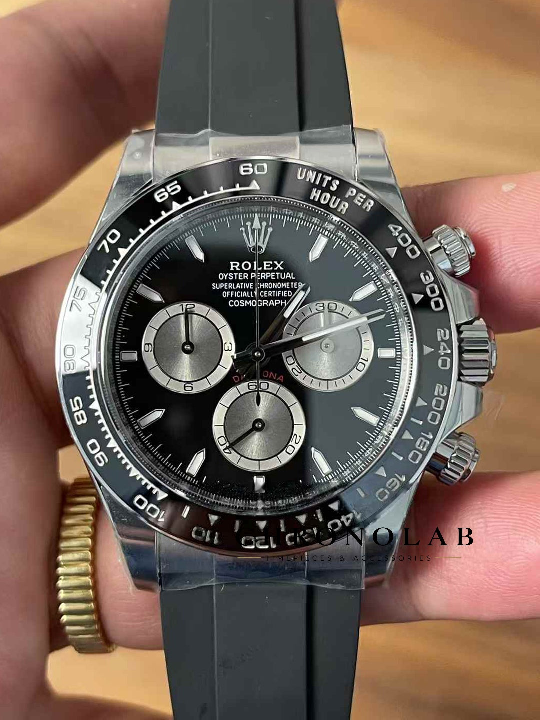 Rolex Cosmograph Daytona, Reference: 126519LN, Black Dial with Grey Chronograph Sub-Dials, Clean Factory V3 Edition, SH4131
