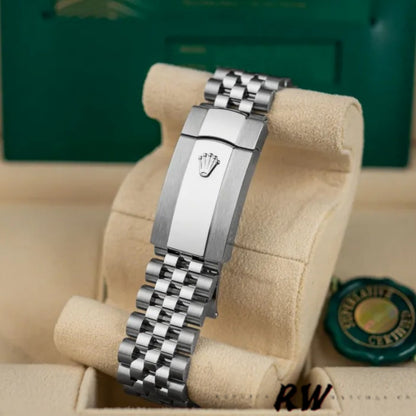 Rolex Datejust 36 Olive Green Palm Motif on-wrist, displaying the versatile 36mm unisex fit and tropical aesthetic.