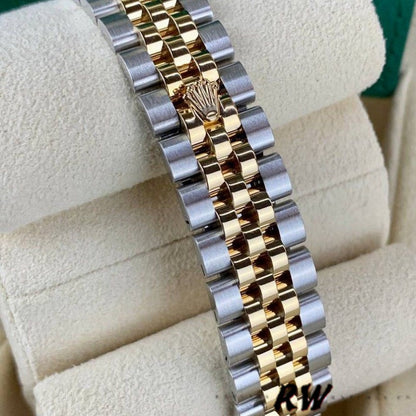 Two-tone Oystersteel and 18k yellow gold Jubilee bracelet with concealed folding Crownclasp for Ref. 279173.