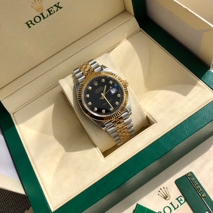 Datejust 126233 Black Diamond Dial 36mm Unisex Replica