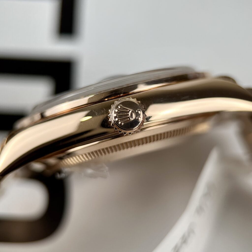 Rolex Day-Date Best Replica Watch Gold Wrapped + Diamonds Moissanite Baguette 36mm
