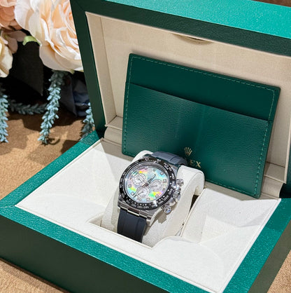Rolex Replica Watches Daytona Mother Of Pearl And Moissanite Diamonds Dial 40mm Clone