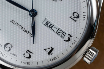 Longines Master Replica Watch White Dial Metal Wire 38.5mm Clone