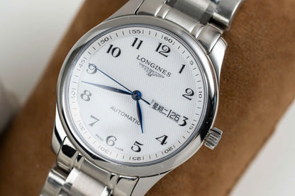 Longines Master Replica Watch White Dial Metal Wire 38.5mm Clone