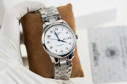 Longines Master Replica Watch White Dial Metal Wire 38.5mm Clone
