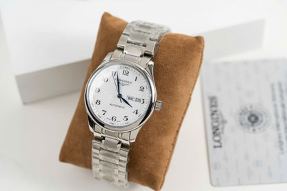 Longines Master Replica Watch White Dial Metal Wire 38.5mm Clone