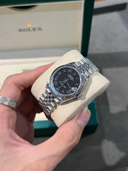 Rolex DateJust 31mm Replica Women’s Black Dial Clone
