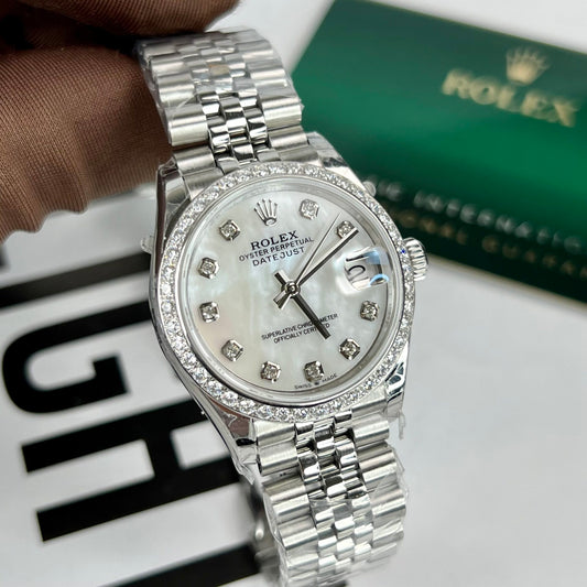 Rolex DateJust Replica Watch Jubilee Strap With Mother of Pearl Dial 31mm Clone