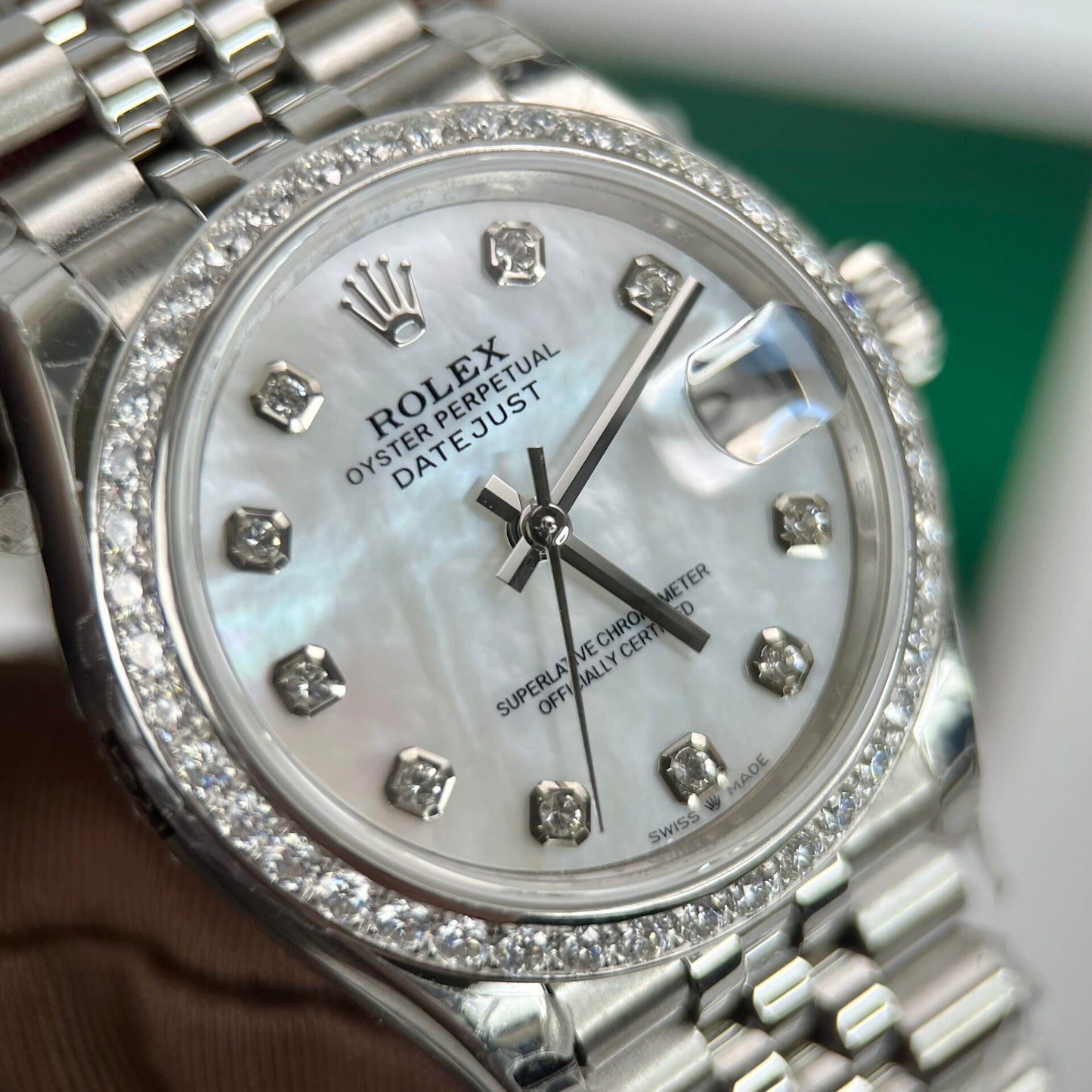 Rolex DateJust Replica Watch Jubilee Strap With Mother of Pearl Dial 31mm Clone