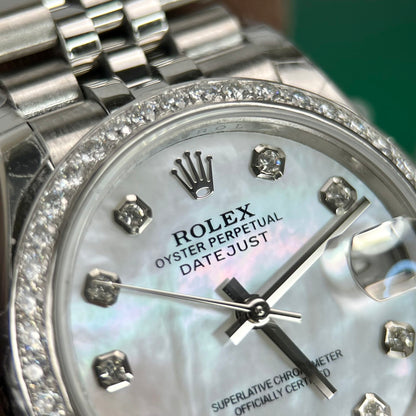 Rolex DateJust Replica Watch Jubilee Strap With Mother of Pearl Dial 31mm Clone