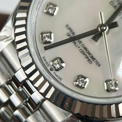 Rolex DateJust Replica Watch Mother of Pearl Dial Jubilee Strap 31mm Clone
