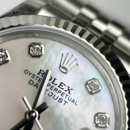 Rolex DateJust Replica Watch Mother of Pearl Dial Jubilee Strap 31mm Clone