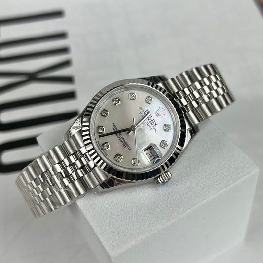 Rolex DateJust Replica Watch Mother of Pearl Dial Jubilee Strap 31mm Clone