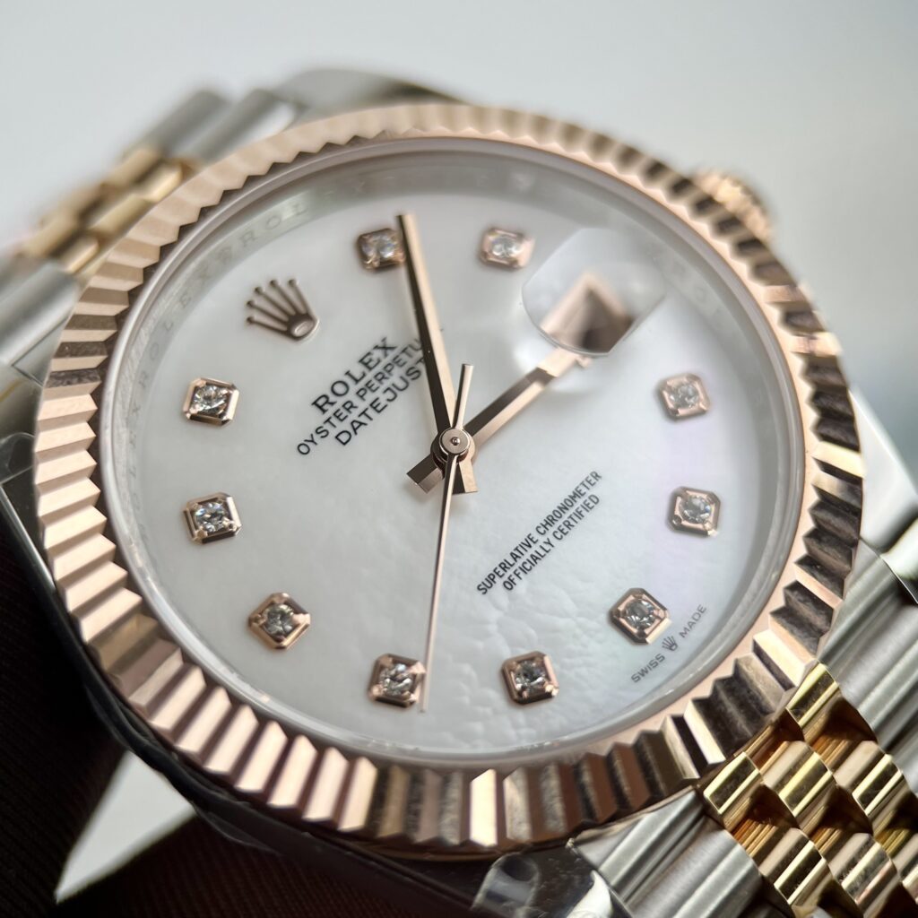Rolex DateJust 126331 Replica – Mother of Pearl Dial – Gold Wrapped – GM Factory 41mm