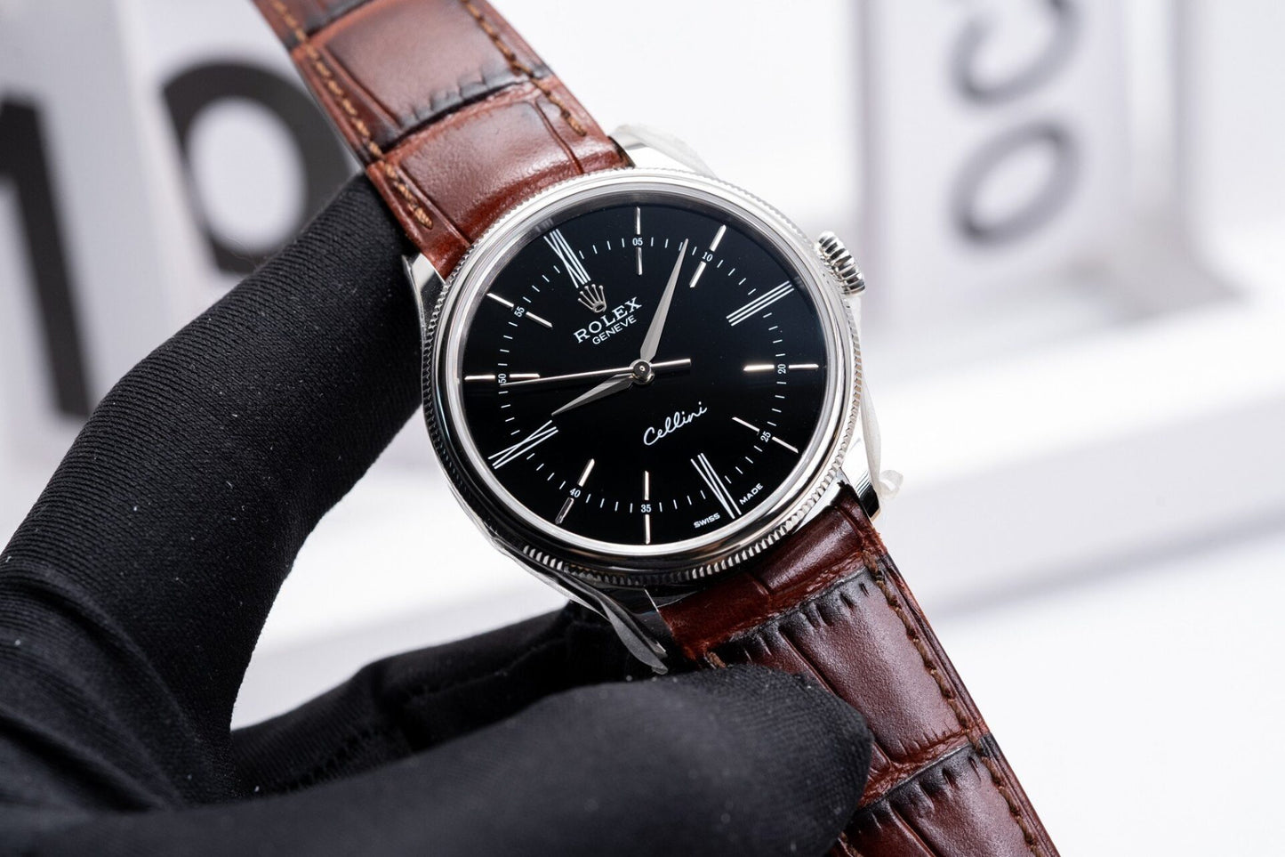 Rolex Cellini 50509 Replica 11 Watch Leather Strap MKS Factory 39mm
