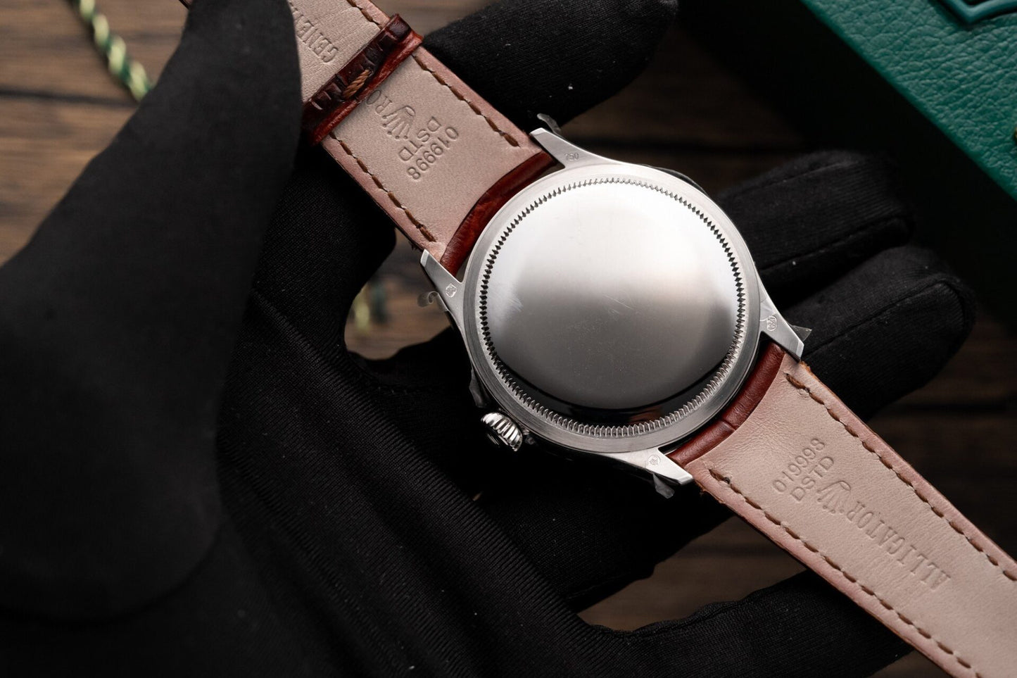 Rolex Replica Watch Cellini Date 50519 Brown Leather Strap 39mm