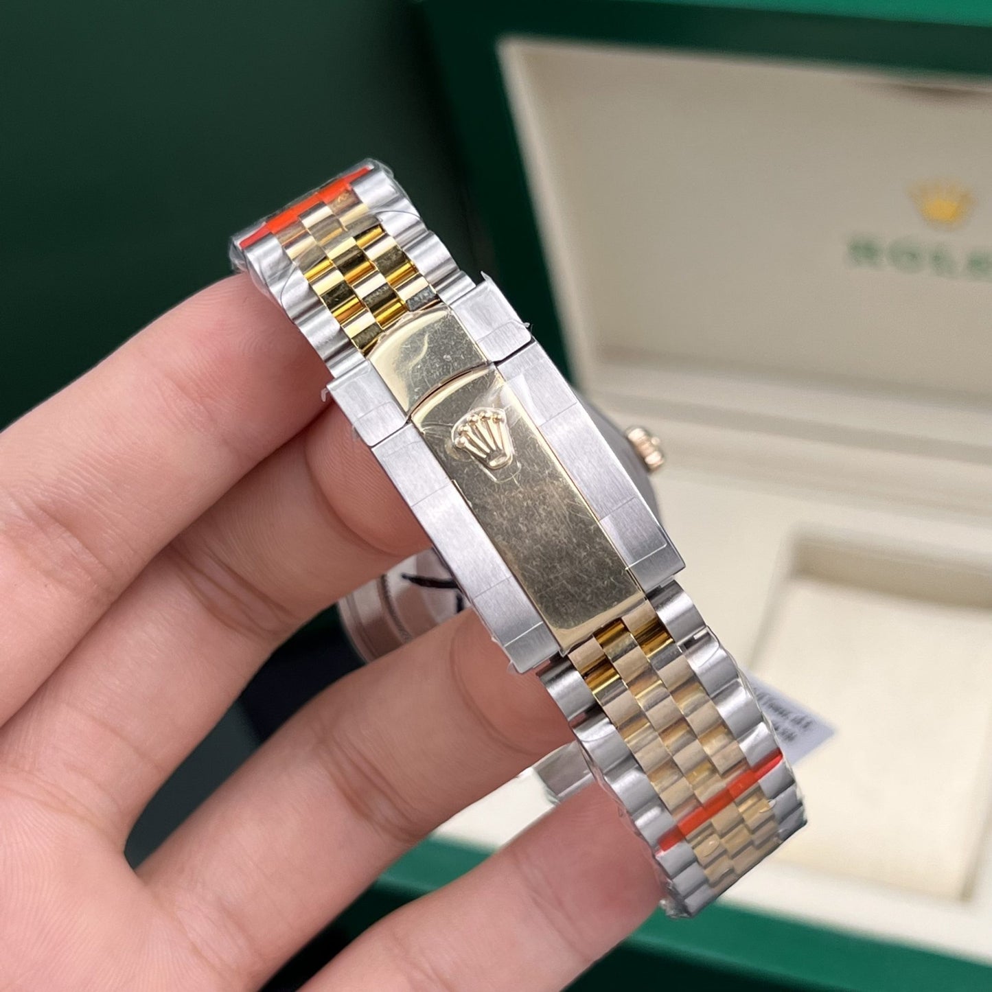Rolex Replica Watch DateJust Gold Wrapped Mother Of Pearl Dial GM Factory 41mm