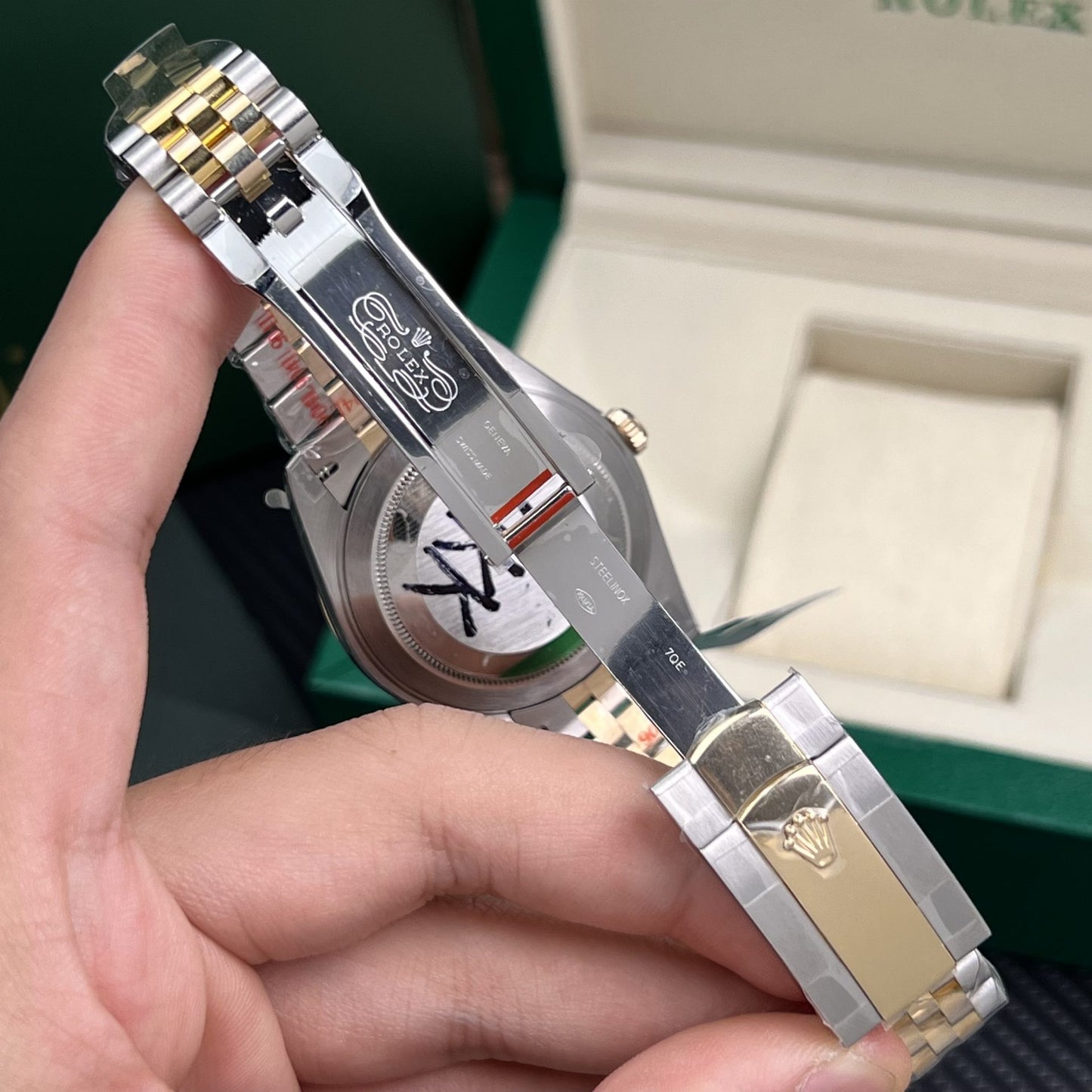 Rolex Replica Watch DateJust Gold Wrapped Mother Of Pearl Dial GM Factory 41mm