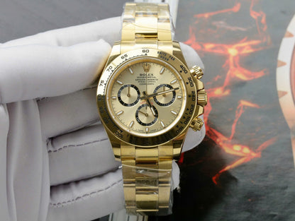 Rolex Best Replica Watch Daytona 126508 Yellow Dial Oyster Strap 40mm Clone