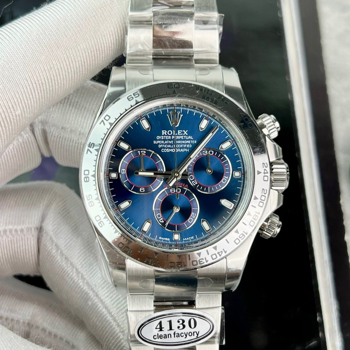 Rolex Daytona 116509 Replica Watch Blue Dial Clean Factory 40mm