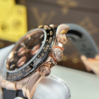 Rolex Cosmograph Daytona 116515LN Black Dial Replic Watch Gold Wrapped 40mm