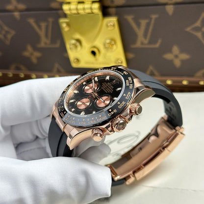 Rolex Cosmograph Daytona 116515LN Black Dial Replic Watch Gold Wrapped 40mm