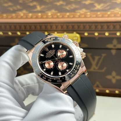 Rolex Cosmograph Daytona 116515LN Black Dial Replic Watch Gold Wrapped 40mm