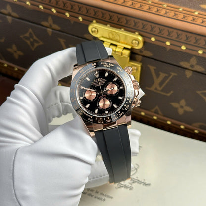 Rolex Cosmograph Daytona 116515LN Black Dial Replic Watch Gold Wrapped 40mm