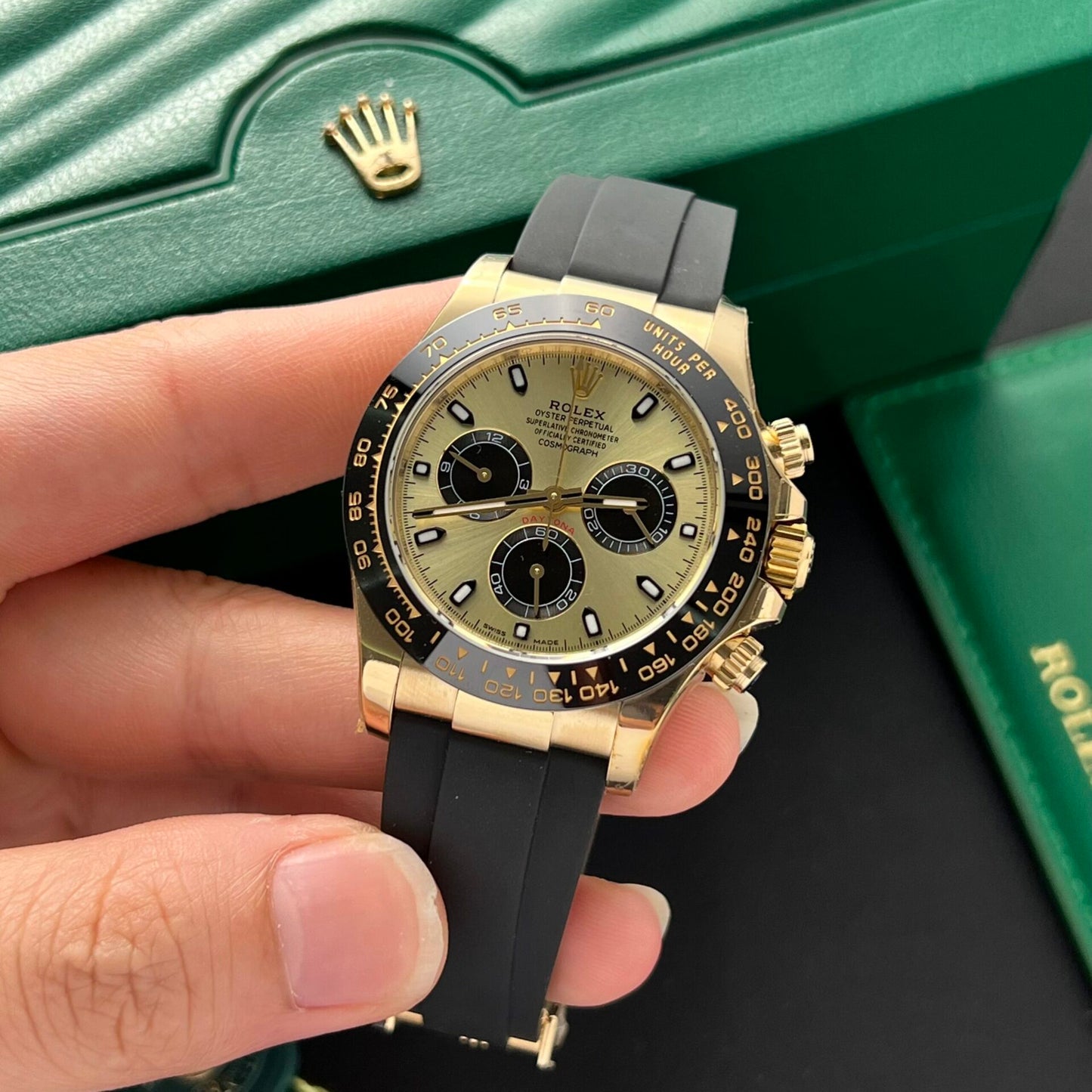 Rolex Replica Watch Cosmograph Daytona 116518LN Dial Yellow BT Factory 40mm