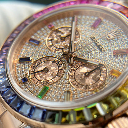 Rolex Cosmograph Daytona 116595 Rainbow Replica Watch BT Factory 40mm