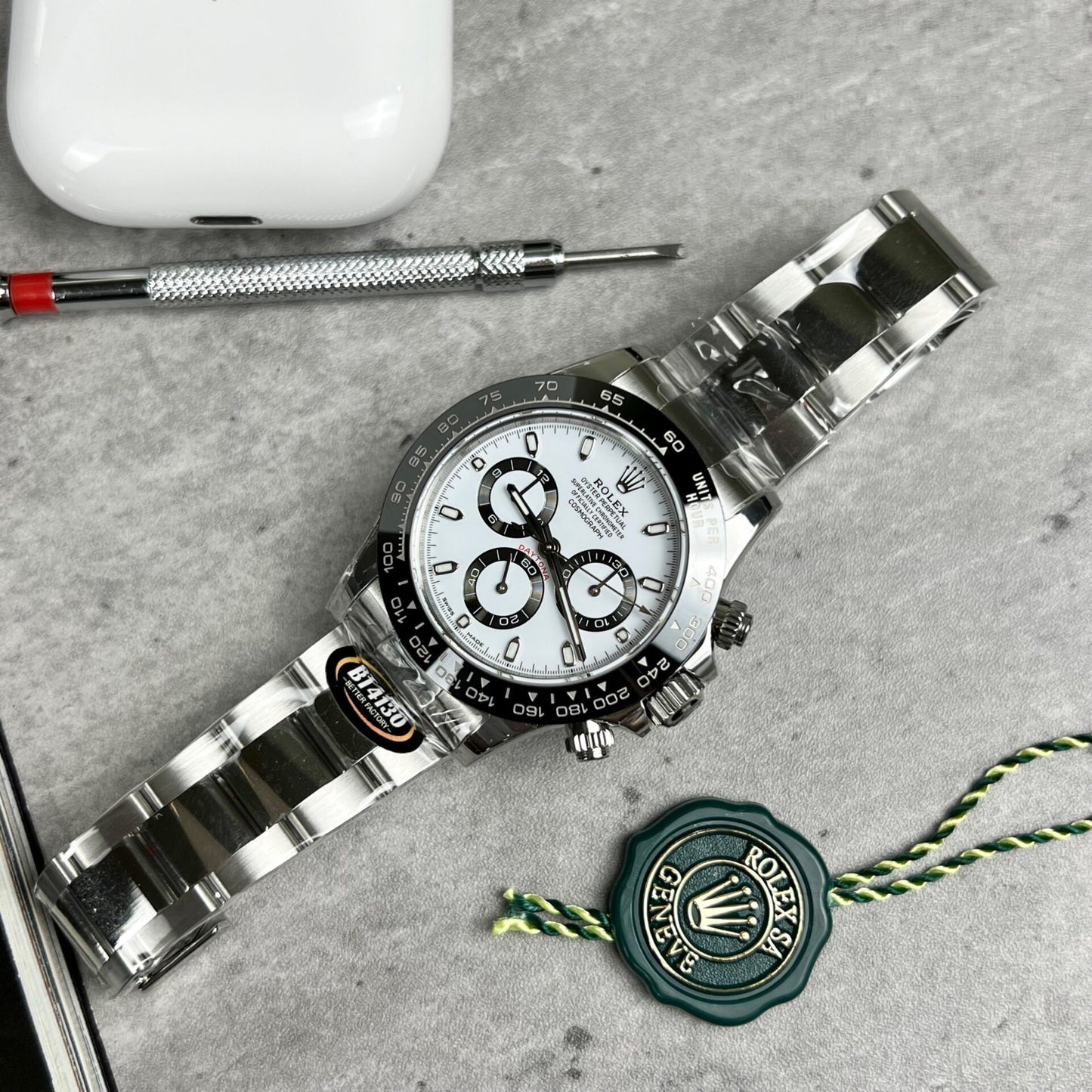 Rolex Cosmograph Daytona 116500LN Replica Watch White Dial BT Factory 40mm