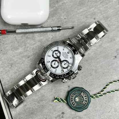 Rolex Cosmograph Daytona 116500LN Replica Watch White Dial BT Factory 40mm