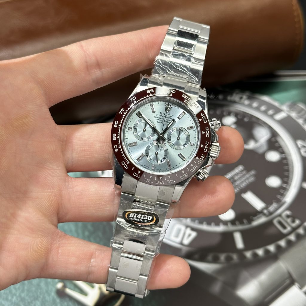 Rolex Cosmograph Daytona 126503 Replica Watches Ice Blue Dial BT Factory 40mm